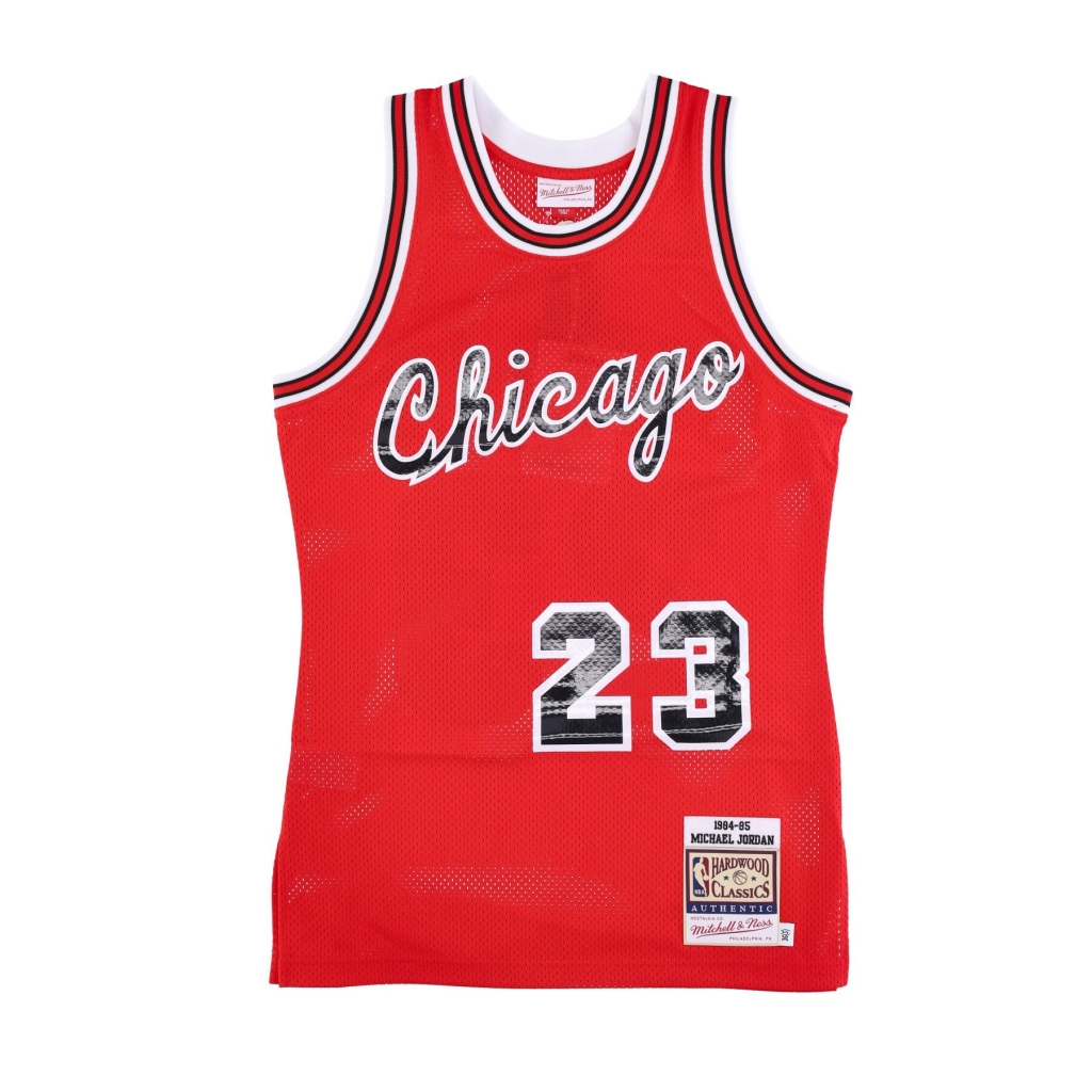 canotta basket uomo nba authentic jersey hardwood classics no 23 michael jordan 1984-85 chibul RED