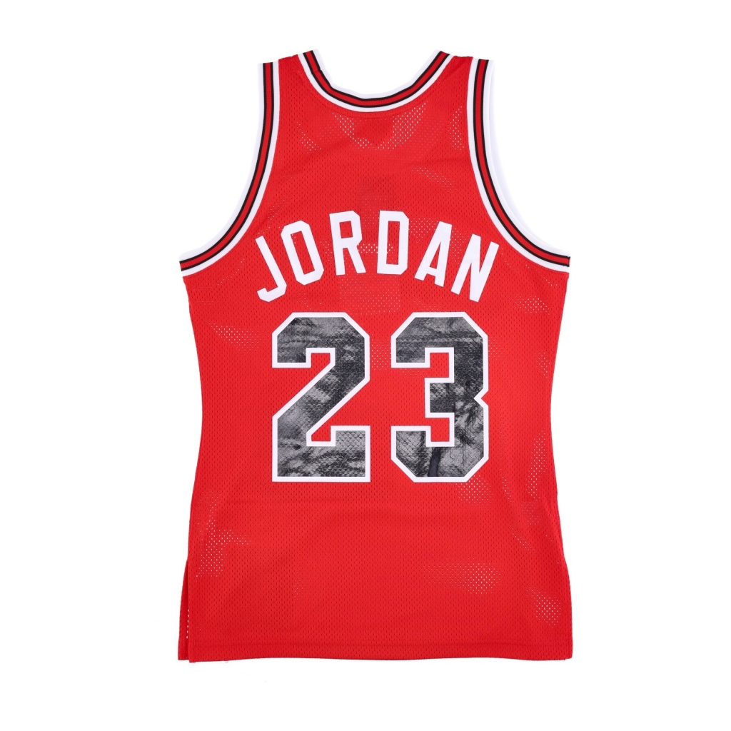 canotta basket uomo nba authentic jersey hardwood classics no 23 michael jordan 1984-85 chibul RED