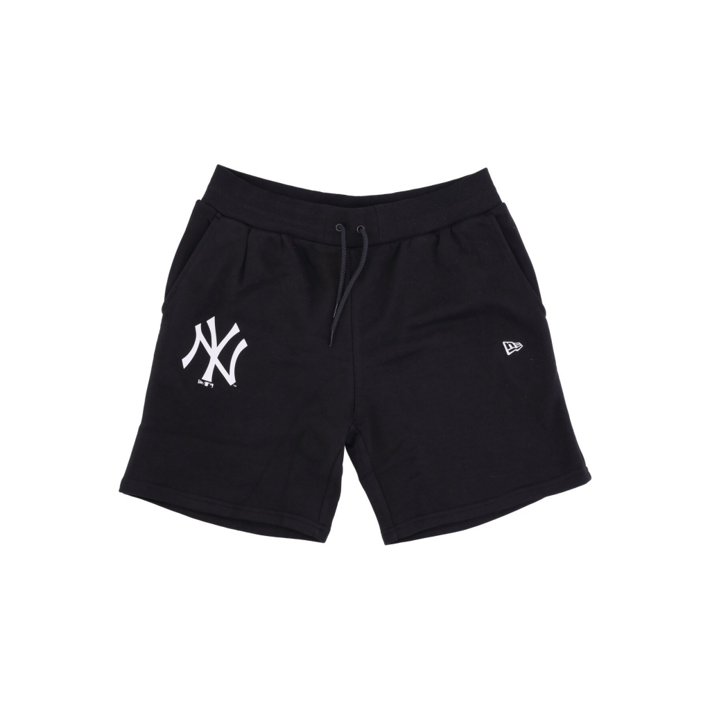 pantalone corto tuta felpato uomo mlb seasonal team short neyyan BLACK/WHITE