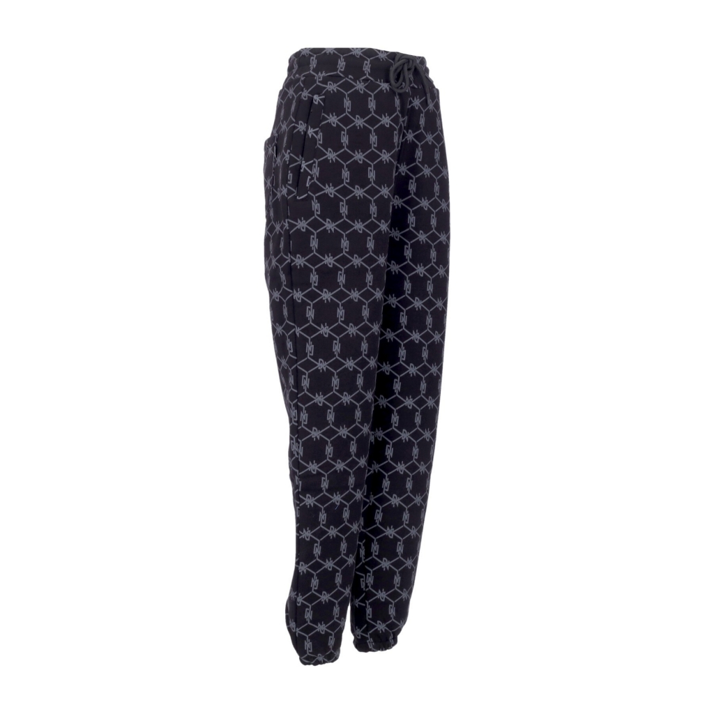 pantalone tuta felpato uomo monogram sweatpants BLACK