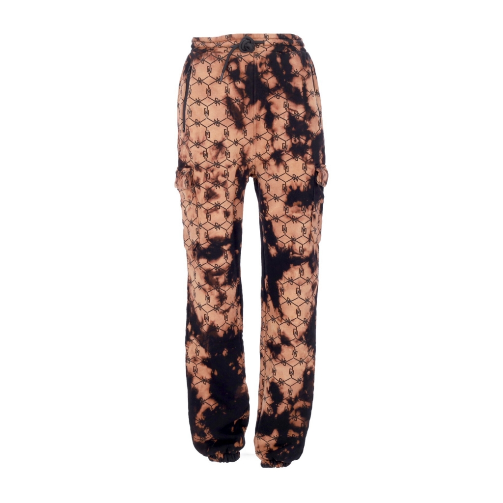 pantalone tuta felpato uomo tye dye monogram sweatpants BLACK