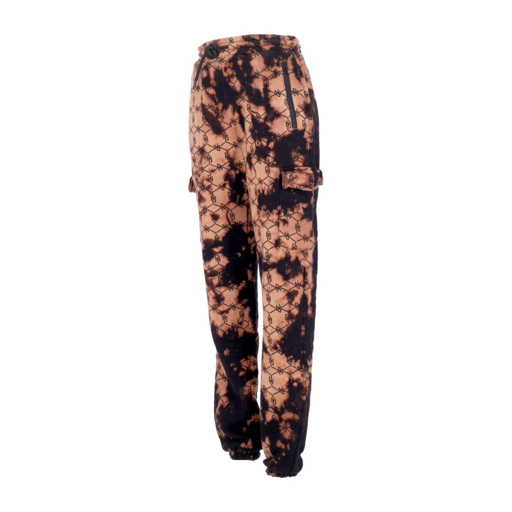 pantalone tuta felpato uomo tye dye monogram sweatpants BLACK