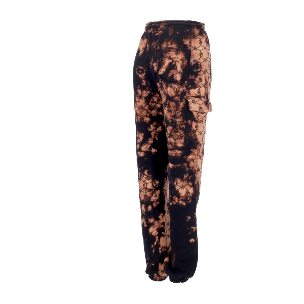 pantalone tuta felpato uomo tye dye monogram sweatpants BLACK