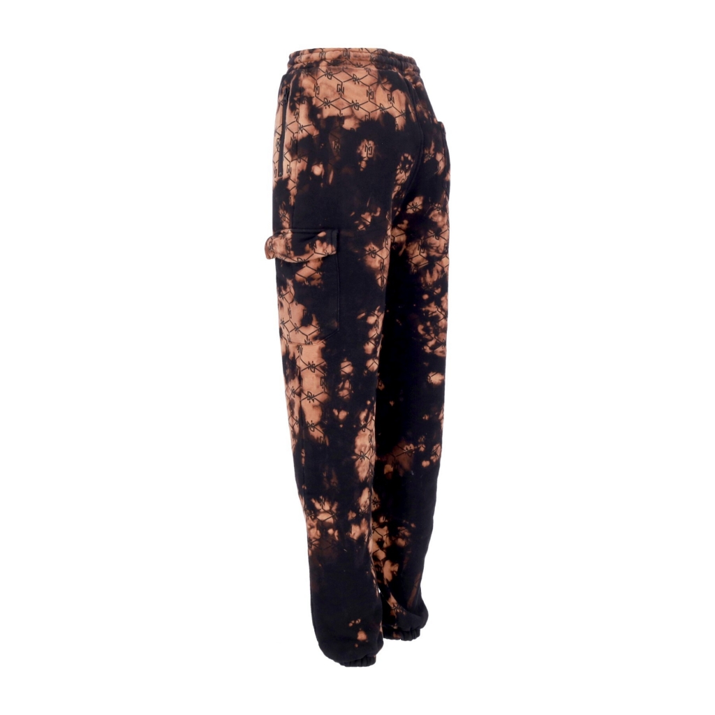 pantalone tuta felpato uomo tye dye monogram sweatpants BLACK