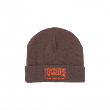 cappello uomo field crew beanie x thrasher CHOCOLATE