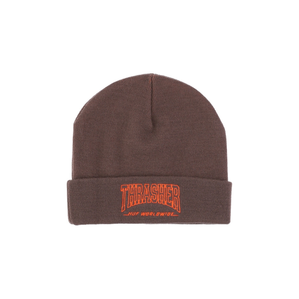 cappello uomo field crew beanie x thrasher CHOCOLATE