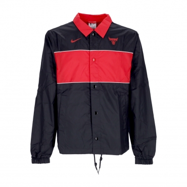 giacca coach jacket uomo nba full-snap lightweight jacket chibul BLACK/UNIVERSITY RED/WHITE