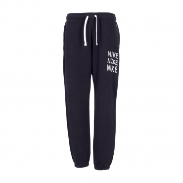 pantalone tuta felpato uomo sportswear hbr-c fleece joggers BLACK/WHITE/WHITE