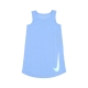 vestito bambina recycled poly jersey tank dress UNIVERSITY BLUE