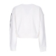 felpa leggera girocollo corta donna adicolor classics sweatshirt WHITE