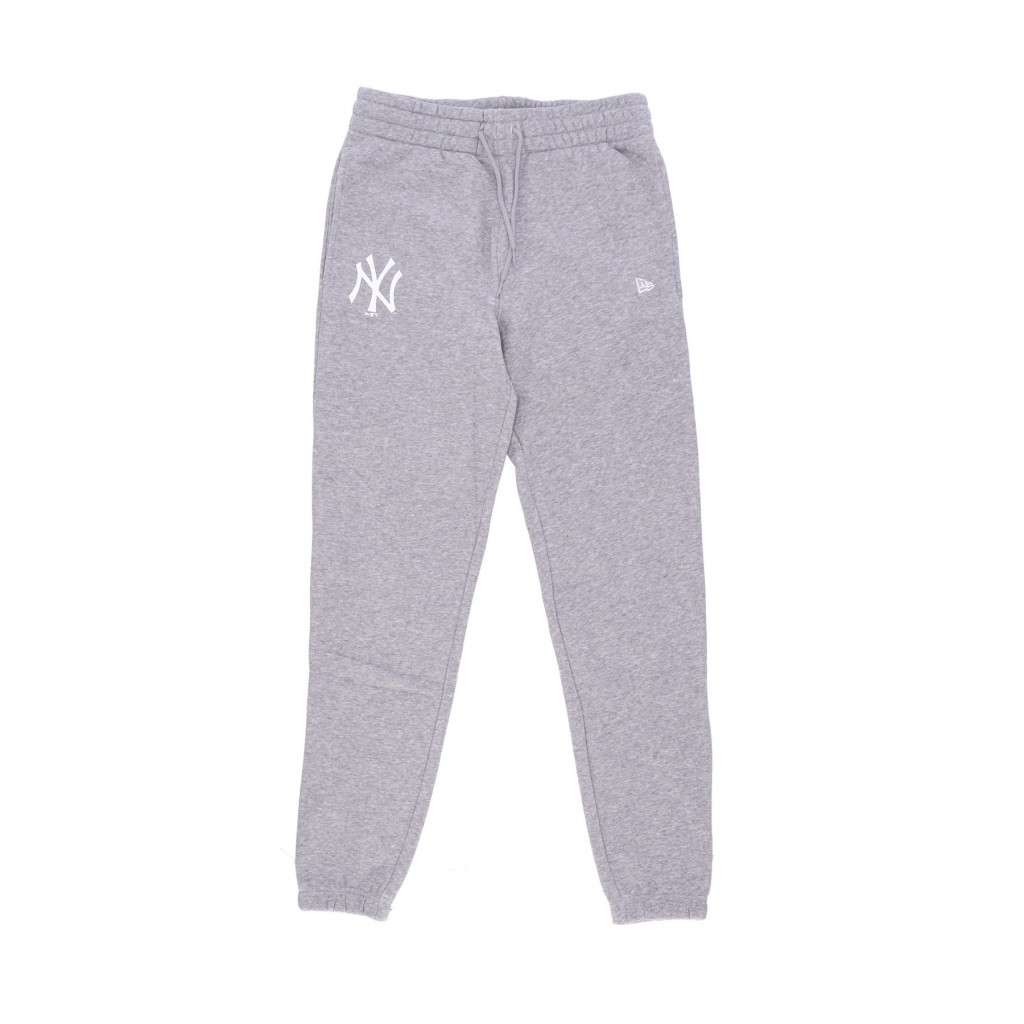 pantalone tuta felpato uomo mlb team logo jogger neyyan HEATHER GREY/WHITE