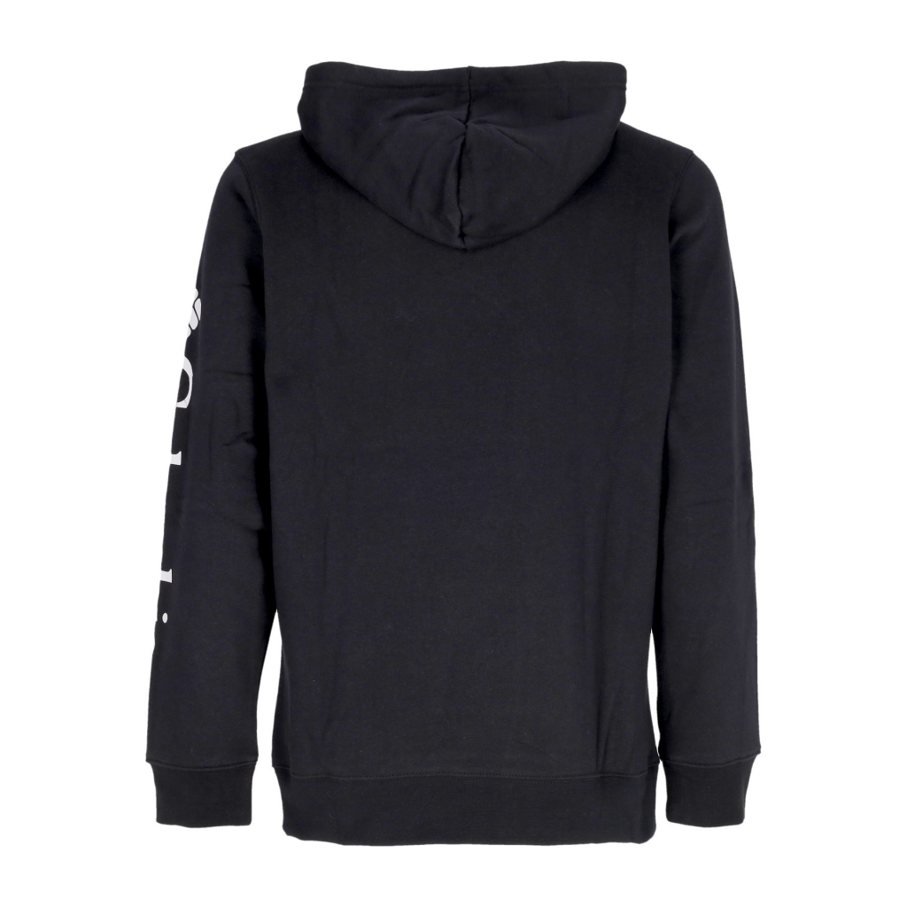 felpa cappuccio uomo trek hoodie BLACK