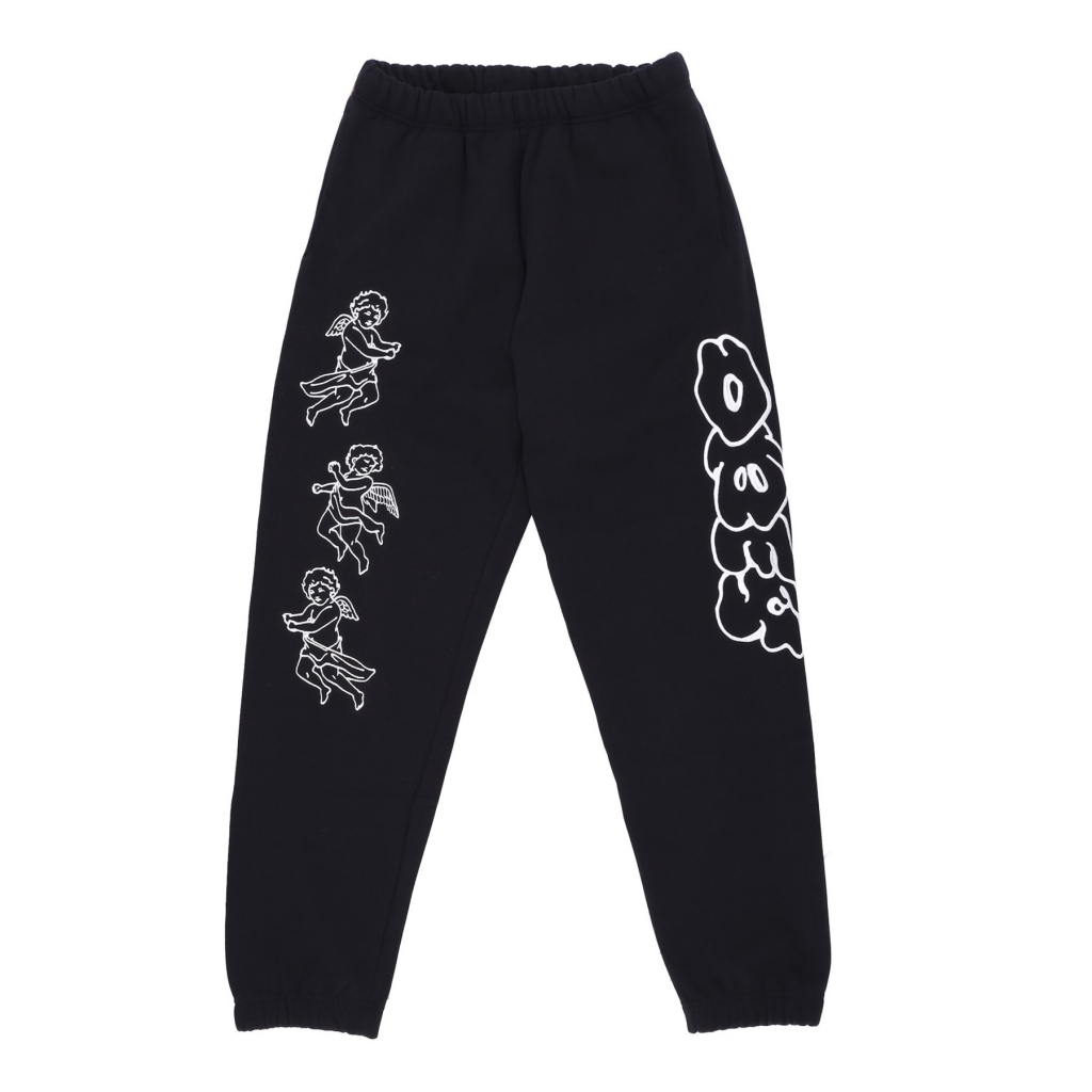 pantalone tuta felpato uomo cherubs sweatpants BLACK