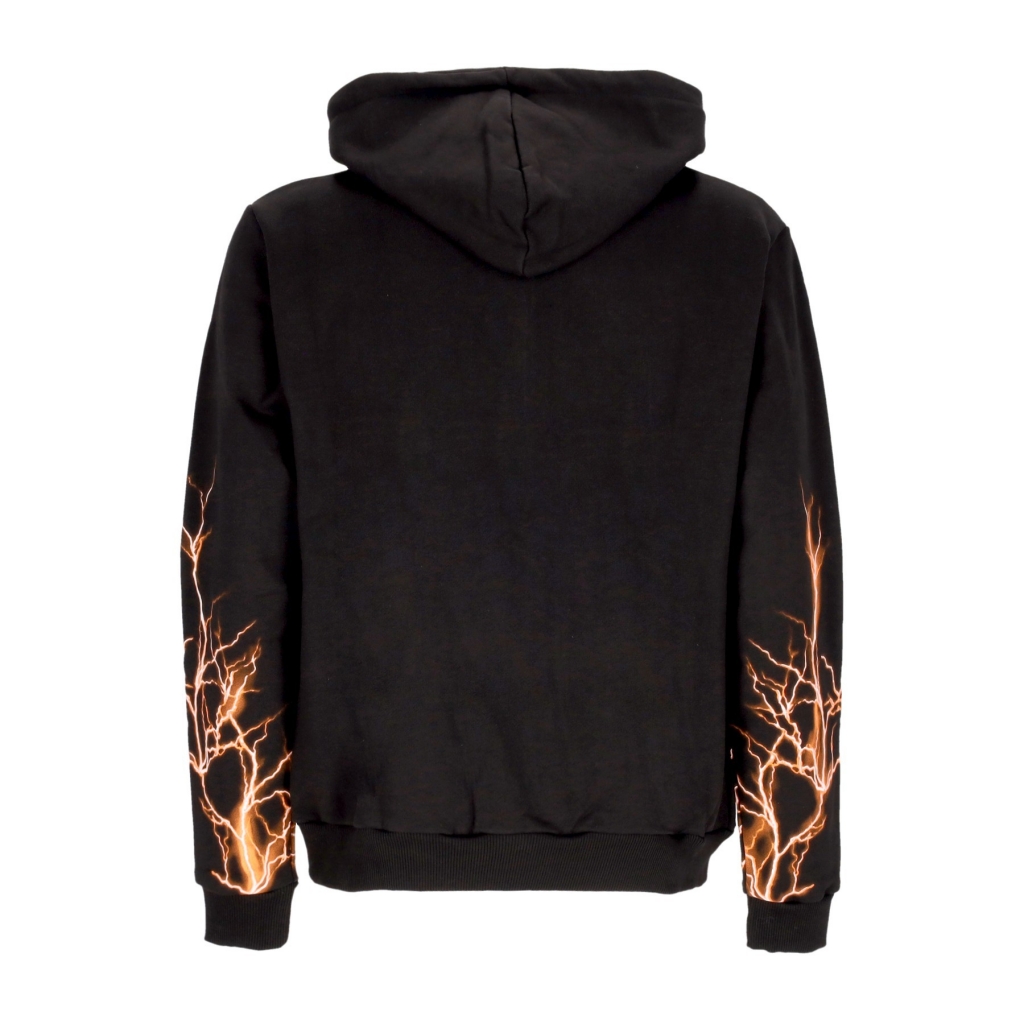 felpa leggera cappuccio uomo lightning hoodie BLACK/ORANGE