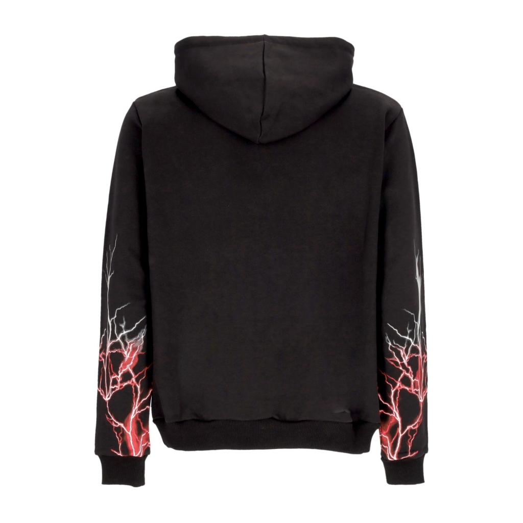 felpa leggera cappuccio uomo lightning hoodie BLACK/RED/GREY