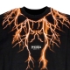 maglietta uomo front lightning tee BLACK/ORANGE