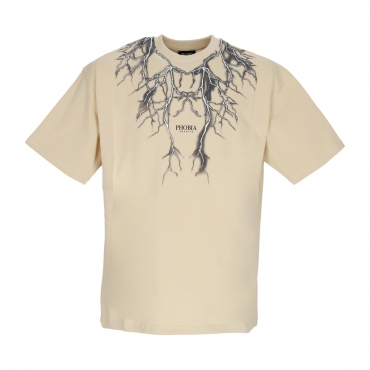 maglietta uomo front lightning tee BEIGE/BLACK