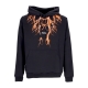 felpa leggera cappuccio uomo lightning balaclava hoodie BLACK/ORANGE