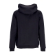 felpa leggera cappuccio uomo lightning balaclava hoodie BLACK/ORANGE