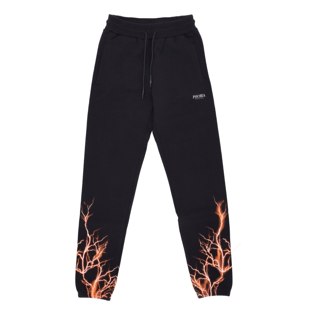 pantalone tuta leggero uomo lightning pants BLACK/ORANGE