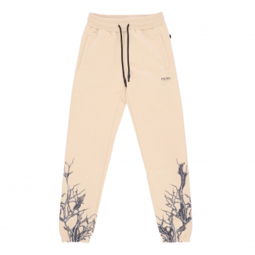 pantalone tuta leggero uomo lightning pants BEIGE/BLACK