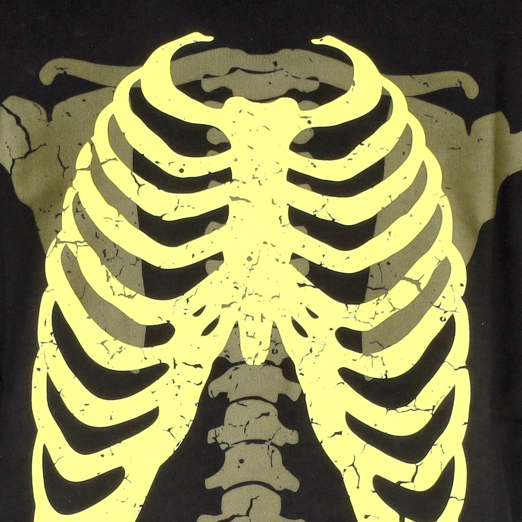 maglietta uomo bones tee BLACK/GREEN/LIGHT GREEN