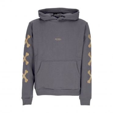 felpa leggera cappuccio uomo cross bones hoodie GREY/BEIGE