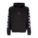 felpa leggera cappuccio uomo cross bones hoodie BLACK/LIGHT BLUE