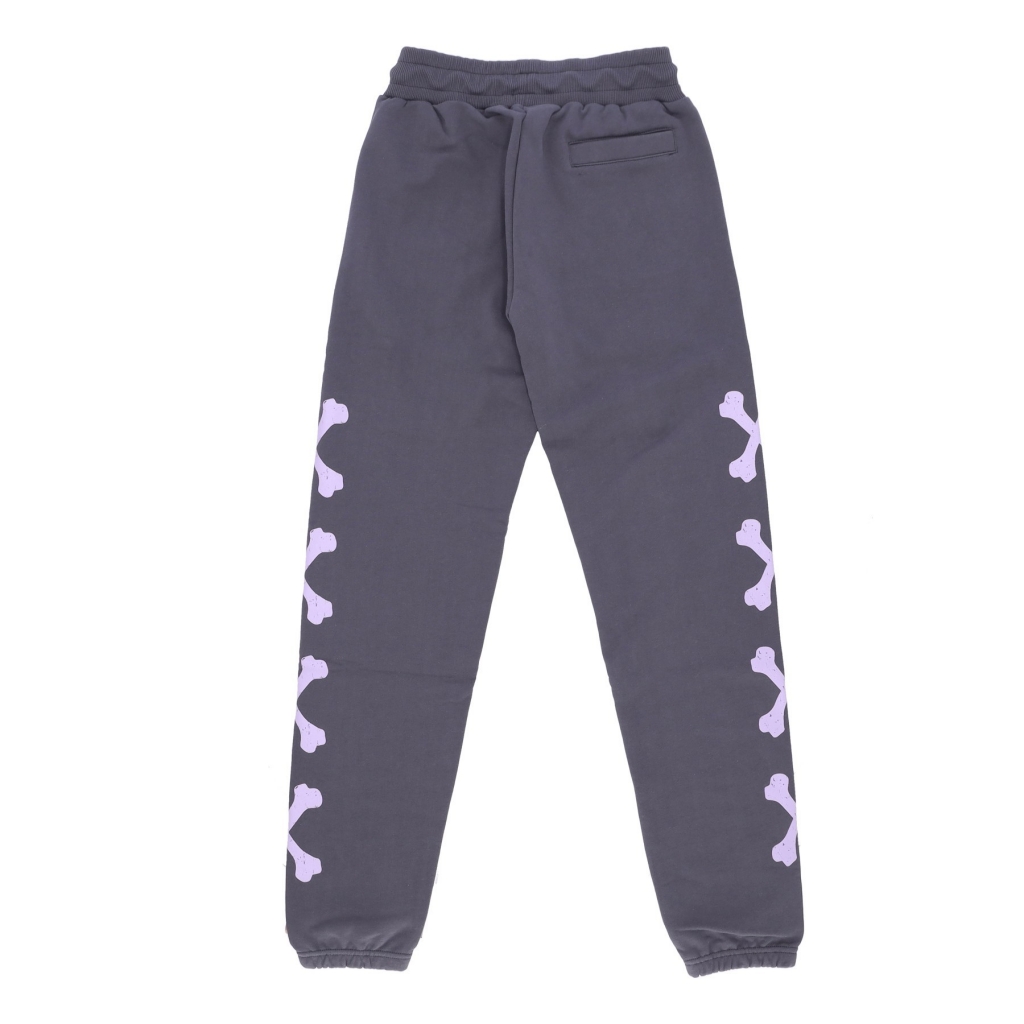 pantalone tuta leggero uomo cross bones pants GREY/LILAC