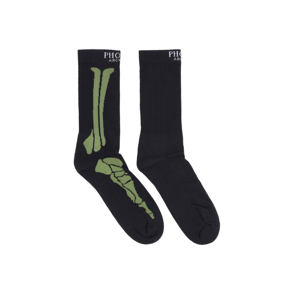 calza media uomo bones socks BLACK/GREEN