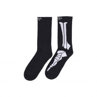 calza media uomo bones socks BLACK/WHITE