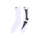 calza media uomo bones socks WHITE/BLACK