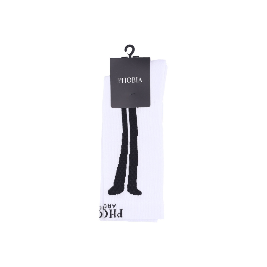 calza media uomo bones socks WHITE/BLACK