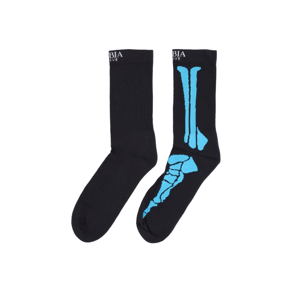 calza media uomo bones socks BLACK/BLUE