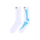 calza media uomo bones socks WHITE/LIGHT BLUE