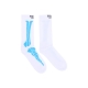 calza media uomo bones socks WHITE/LIGHT BLUE