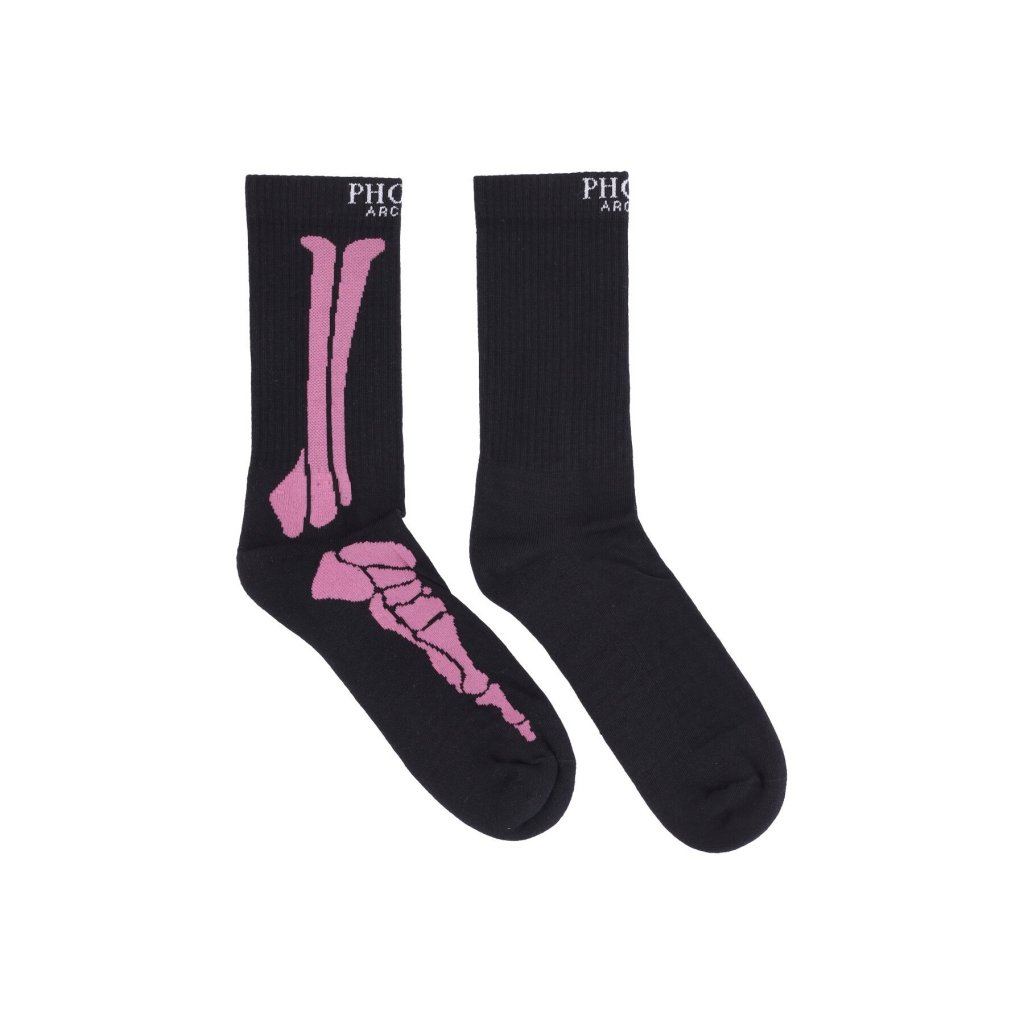 calza media uomo bones socks BLACK/RED