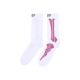 calza media uomo bones socks WHITE/RED