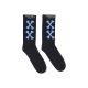 calza media uomo cross bones socks BLACK/LIGHT BLUE