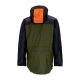 giacca a vento uomo woven jacket ROUGH GREEN/DK SMOKE GREY/SAFETY ORANGE