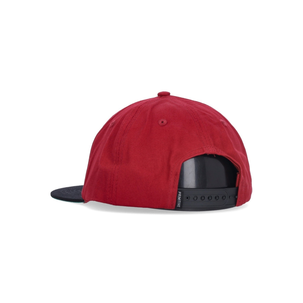 cappellino visiera piatta uomo global snapback x independent RED