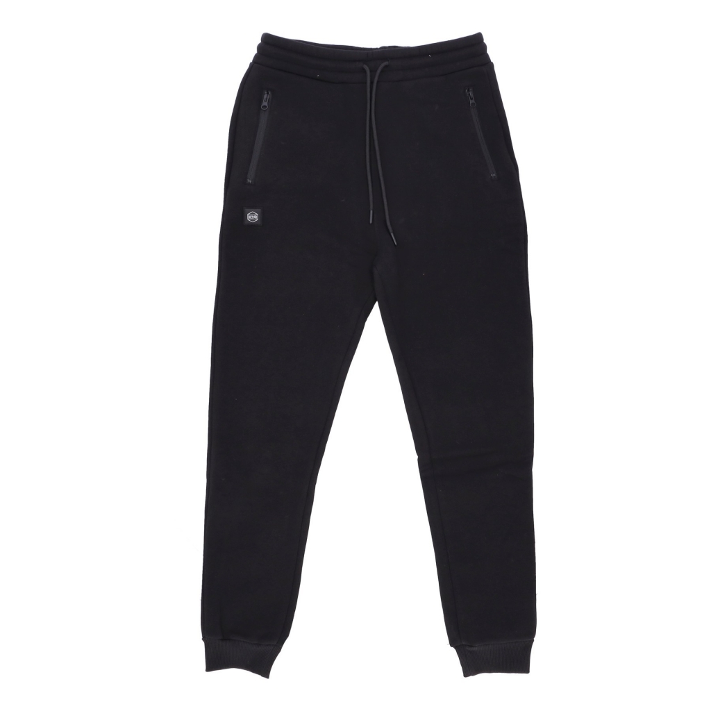 pantalone tuta felpato uomo sweatpants jogger BLACK