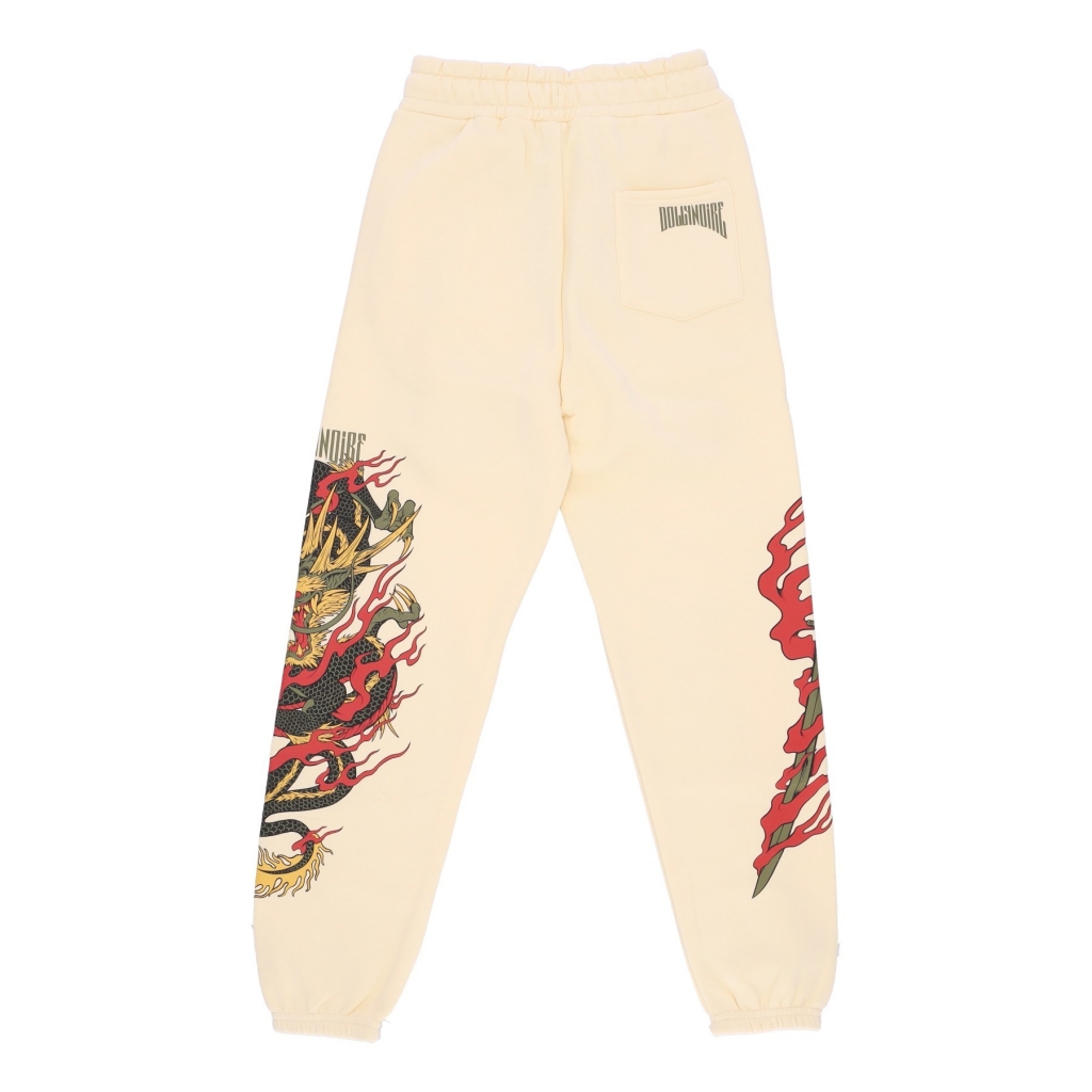 pantalone tuta felpato uomo ryu dragon sweatpants BEIGE