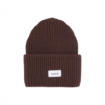 cappello uomo wool blend beanie COFFEE BROWN