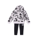 completo tuta bambina cloud wash hoodie legging BLACK