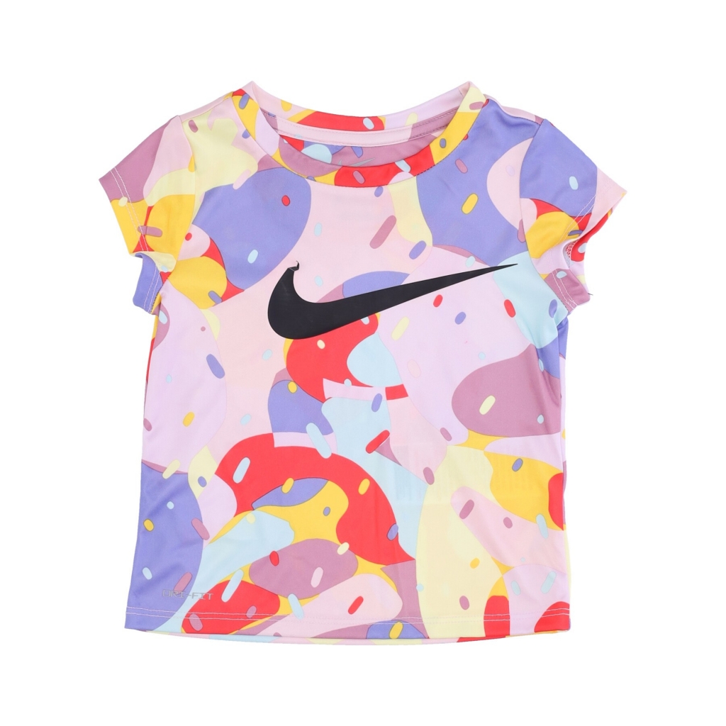 set t-shirt+short bambina dri fit printed tee  tempo shorts PINK FOAM