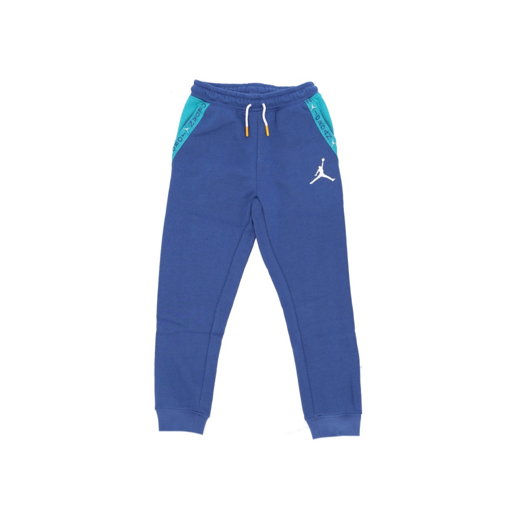 pantalone tuta felpato ragazzo vert tape fleece pant FRENCH BLUE