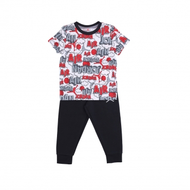 set t-shirt+pantalone bambino air comic aop tee and pant set BLACK