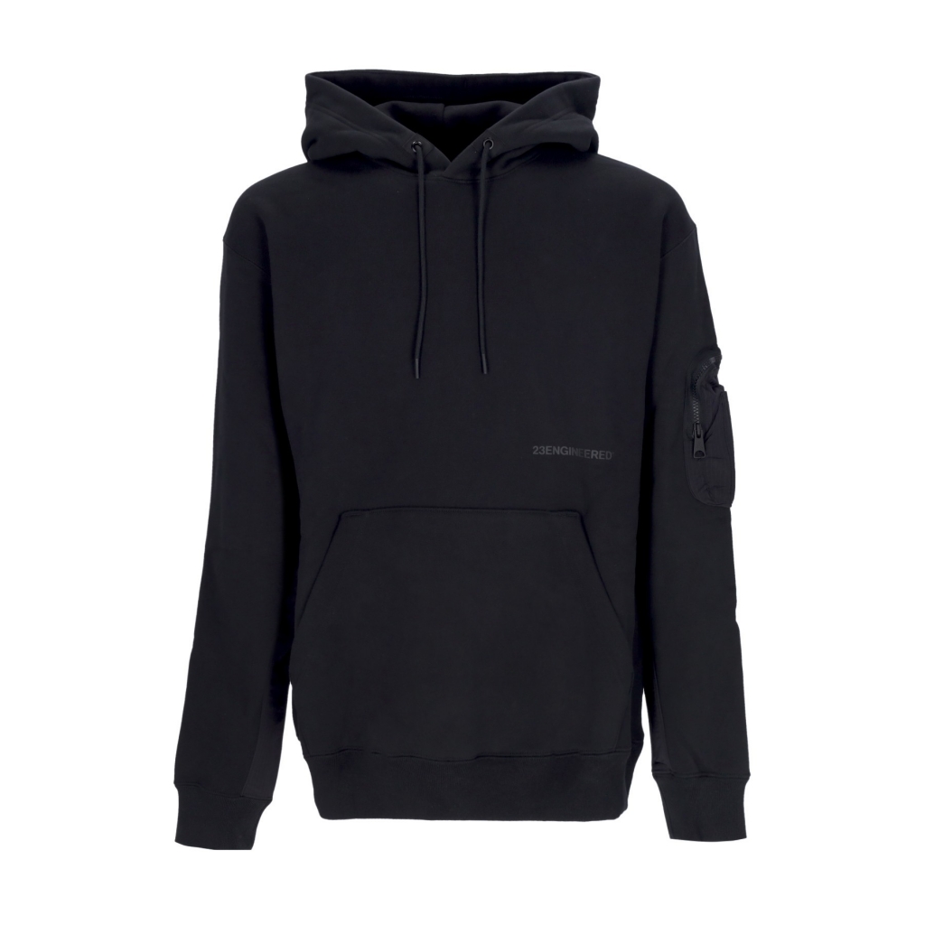 JORDAN felpa cappuccio uomo 23 engineered fleece hoodie BLACK F. Bowdoo