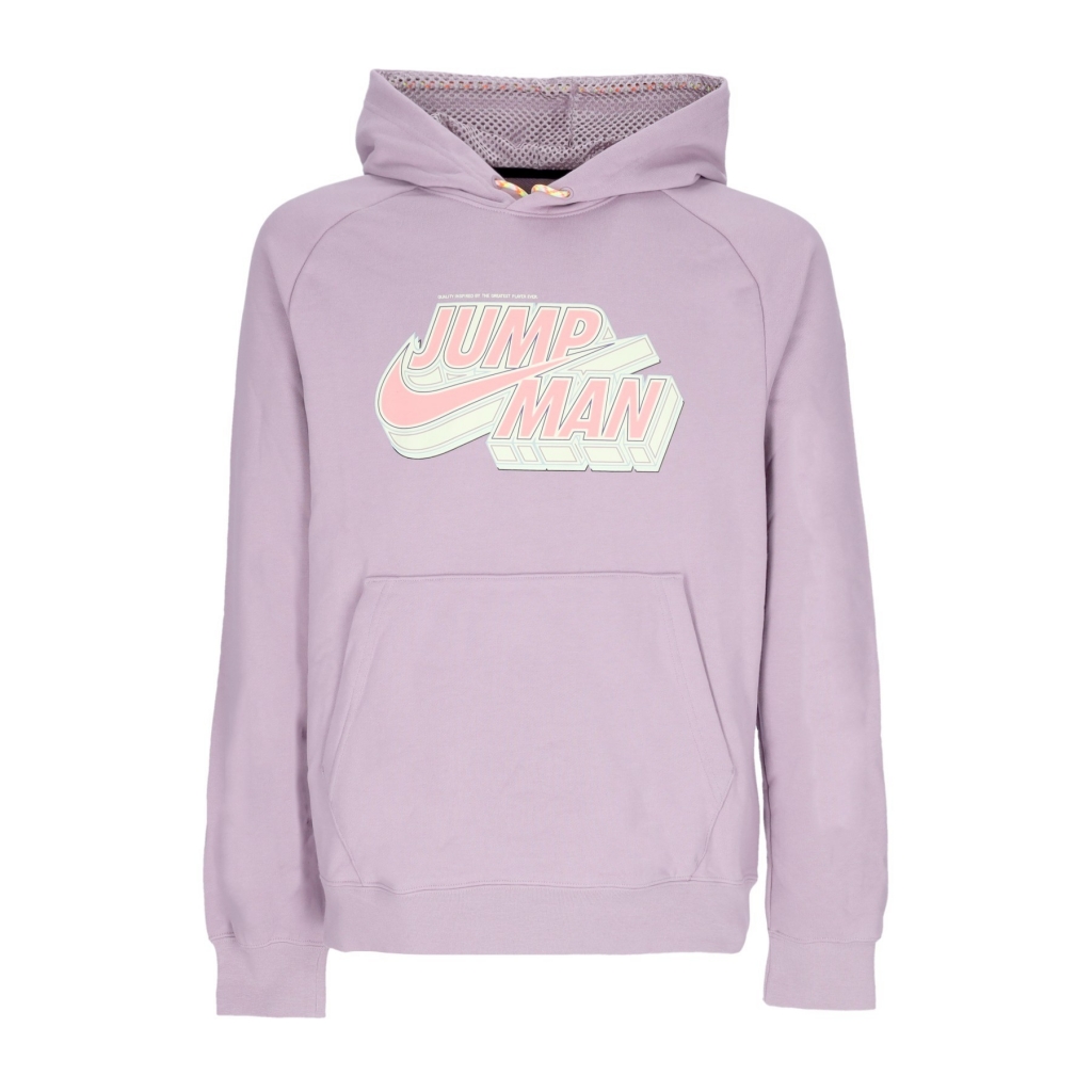 felpa leggera cappuccio uomo jumpman fleece pullover hoodie PLUM FOG